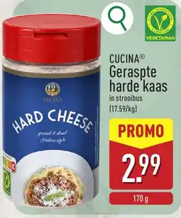 ALDI Cucinaⓡ Geraspte harde kaas aanbieding