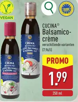 ALDI Cuinina Balsamico- crème aanbieding