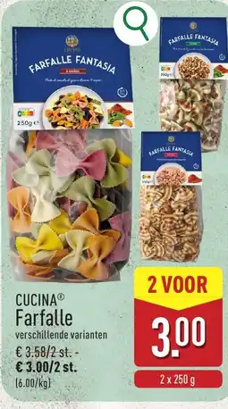 ALDI Cucinaⓡ Farfalle aanbieding