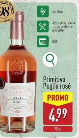 ALDI Primitivo Puglia rosé aanbieding