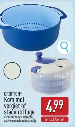ALDI Croftonⓡ kom met vergiet of slacentrifuge aanbieding
