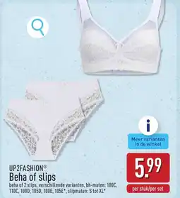 ALDI Up2fashionⓡ Beha of slips aanbieding