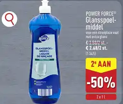 ALDI Power force® Glansspoelmiddel aanbieding