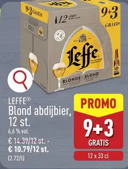 ALDI Leffe® Blond abdijbier, 12 st. aanbieding