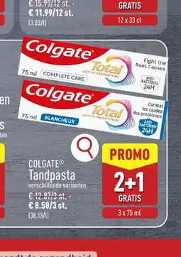 ALDI Colgate® tandpasta aanbieding