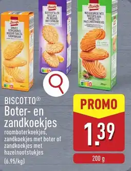 ALDI Biscottoⓡ boter-en zandkoekjes aanbieding