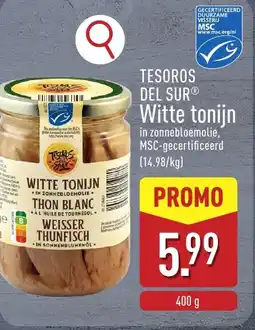 ALDI Tesoros del surⓡ Witte tonijn aanbieding