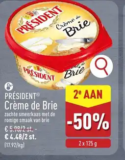 ALDI Président® crème de brie aanbieding