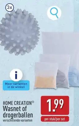 ALDI Home creationⓡ wasnet of drogerballen aanbieding