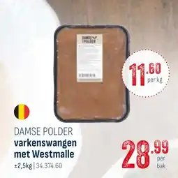 Horeca totaal Damse polder varkenswangen met Westmalle aanbieding