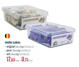 Horeca totaal mello cakes aanbieding