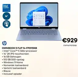 CompuDeals omnibook 5 flip 14-fp0115nb aanbieding