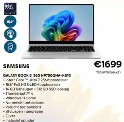 CompuDeals GALAXY BOOK 5 360 NP750QHA-KB1B aanbieding