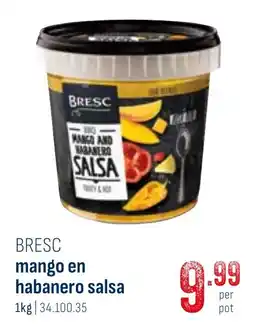 Horeca totaal bresc mango en habanero salsa aanbieding