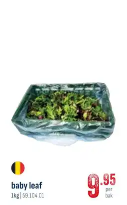Horeca totaal baby leaf aanbieding