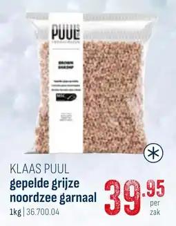 Horeca totaal Klaas puul gepelde grijze noordzee garnaal aanbieding