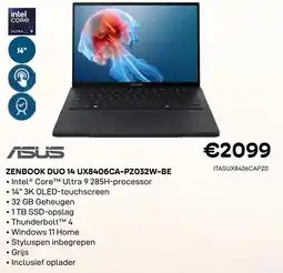 CompuDeals asus zenbook duo 14 aanbieding