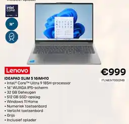 CompuDeals Lenovo ideapad slim 5 16imh10 aanbieding