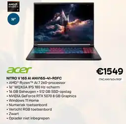 CompuDeals Acer NITRO V 16S AI ANV16S-41-ROFC aanbieding