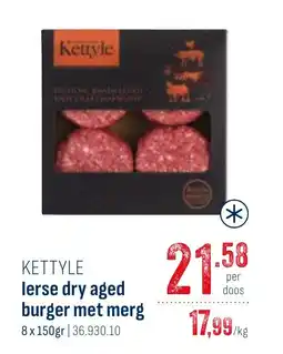 Horeca totaal Kettyle lerase dry aged burger met merg aanbieding