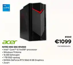 CompuDeals Acer Nitro N50 656 I514560 aanbieding