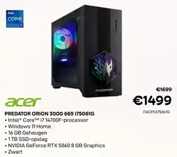 CompuDeals Acer Predator Orion 3000 665 aanbieding