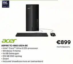 CompuDeals Acer aspire tc-1860 u5214 be aanbieding