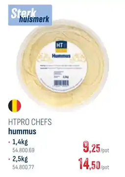 Horeca totaal Htpro chefs hummus aanbieding