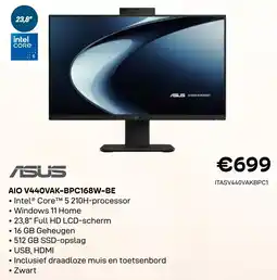 CompuDeals asus aio v440vak-bpc168w-be aanbieding