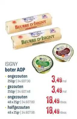 Horeca totaal Isigny boter AOP aanbieding