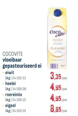 Horeca totaal Cocovite vloeibaar gepasteuriseerd ei aanbieding