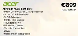 CompuDeals Acer Aspire 14 AI A14-53M-55R7 aanbieding