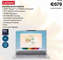 CompuDeals Lenovo ideapad slim 3 15arp10 aanbieding
