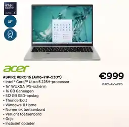 CompuDeals Acer Aspire Vero 16 aanbieding