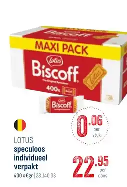 Horeca totaal lotus speculoos individueel verpakt aanbieding
