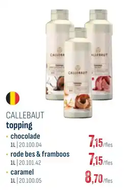 Horeca totaal Callebaut topping aanbieding