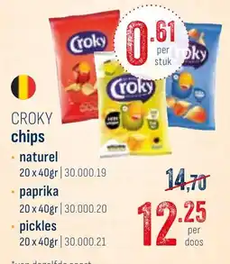 Horeca totaal Croky chips aanbieding