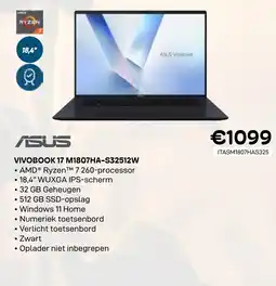 CompuDeals asus vivobook 17 aanbieding