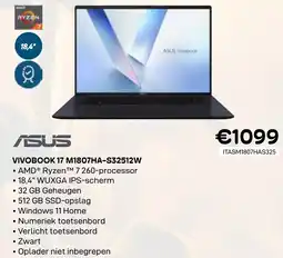 CompuDeals Asus Vivobook 17 M1807HA-S32512W aanbieding