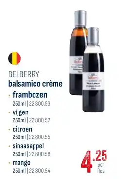 Horeca totaal Belberry balsamico crème aanbieding