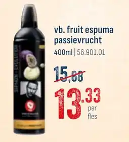 Horeca totaal vb. fruit espuma passievrucht aanbieding