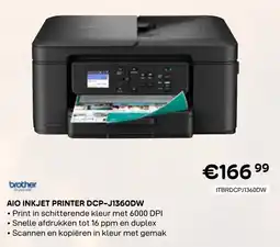CompuDeals Aio inkjet printer dcp-j1360dw aanbieding