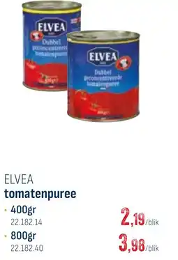 Horeca totaal Elvea tomatenpuree aanbieding