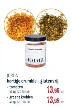 Horeca totaal hartige crumble - glutenvrij aanbieding