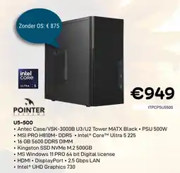 CompuDeals Pointer U5-500 aanbieding