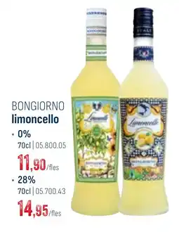 Horeca totaal Bongiorno limoncello aanbieding