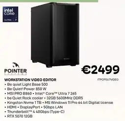 CompuDeals Workstation video editor aanbieding