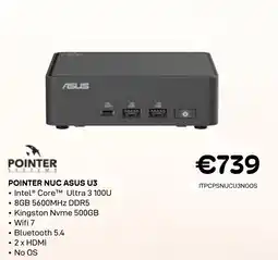 CompuDeals Pointer nuc asus u3 aanbieding