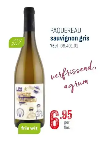 Horeca totaal Paquereau sauvignon gris aanbieding