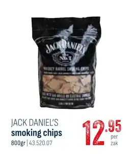 Horeca totaal jack daniel's smoking chips aanbieding